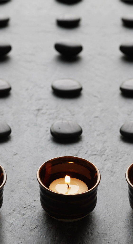 Méditation bougies zen
